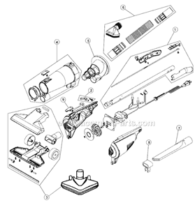 Page A Diagram and Parts List for M083411  Dirt Devil Upright Vacuum